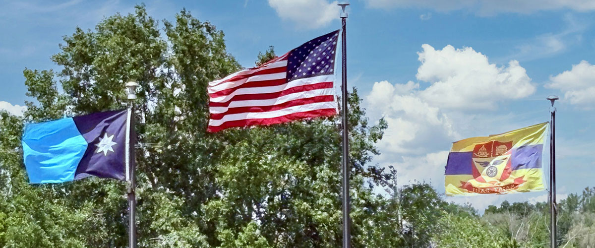 United States, Minnesota, and St Paul Flags
